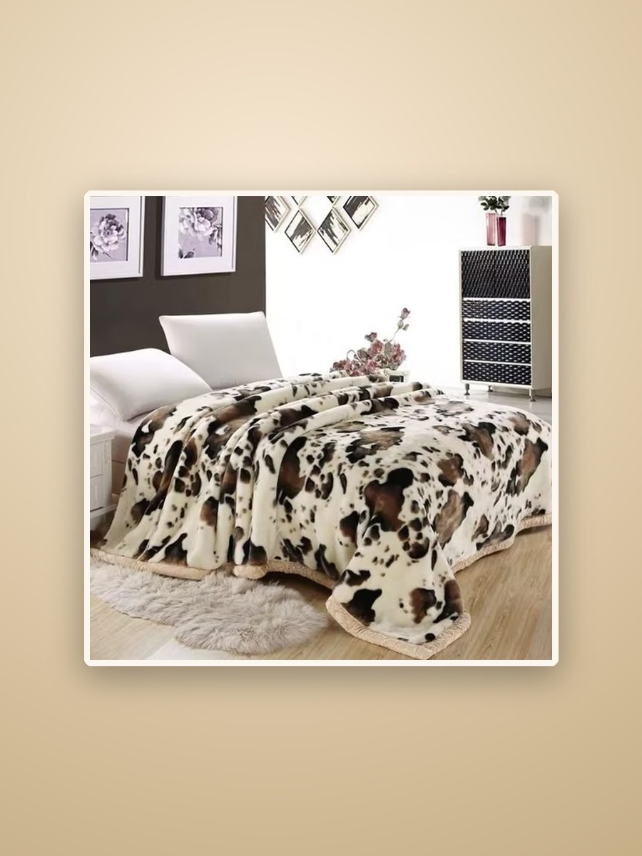 Print flannel blanket